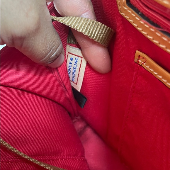 Dooney & Bourke Blue Floral Tan Satchel - Picture 15 of 15